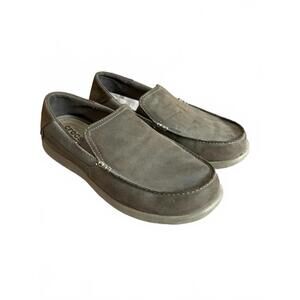Crocs Santa Cruz leather loafer slip ons men’s 12
